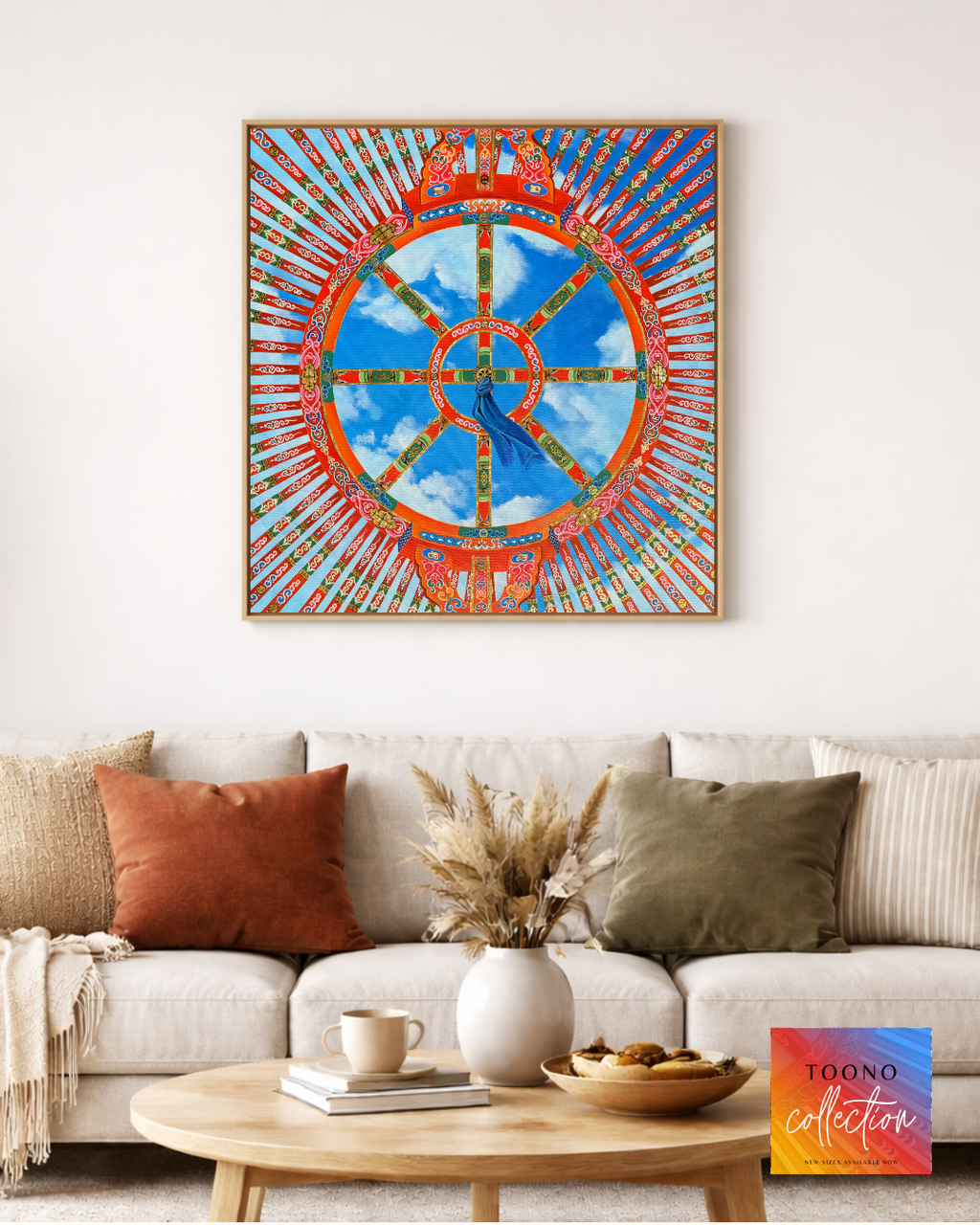 Toono – Symbol of Home with Hadag | Mongolian Nomadic Art Poster