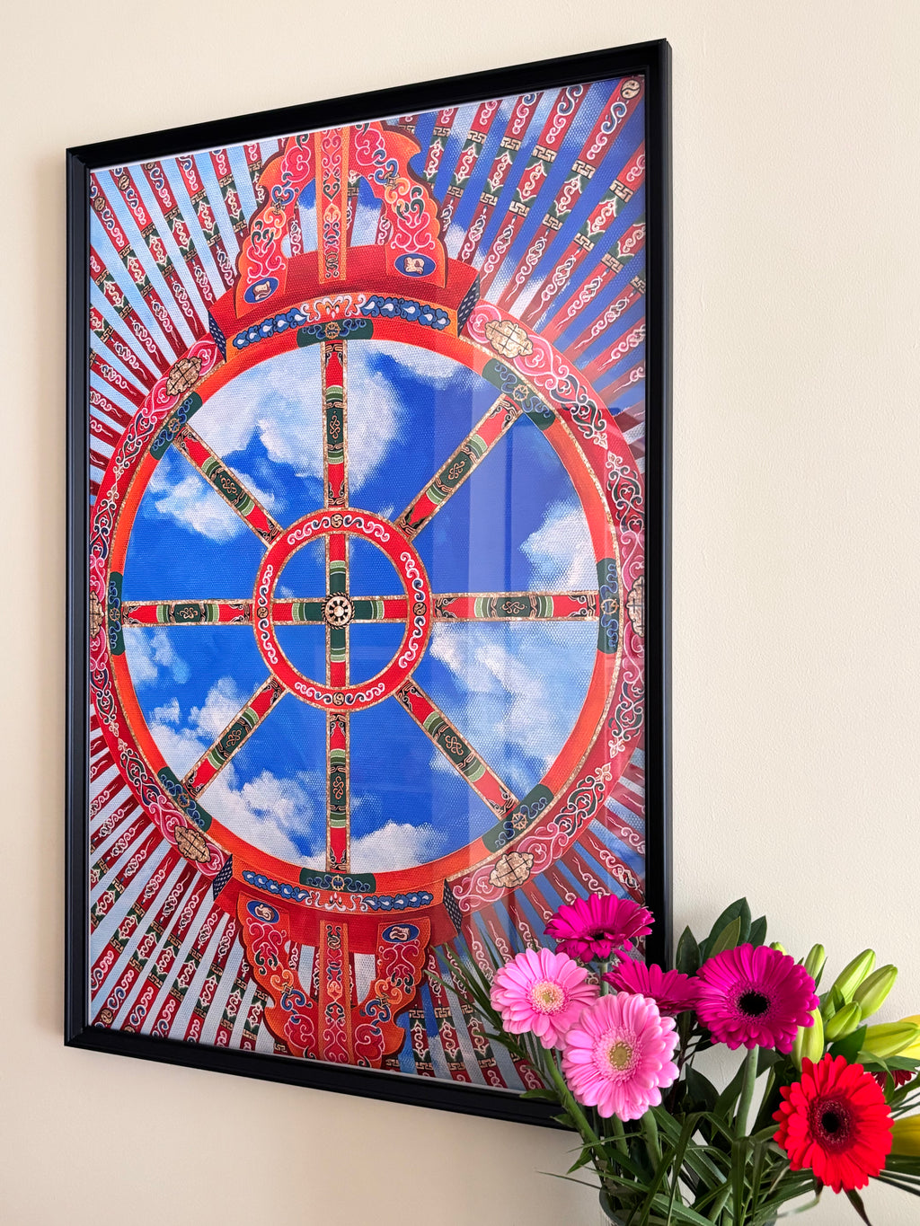 Toono – Symbol of Home without Hadag | Mongolian Nomadic Art Poster