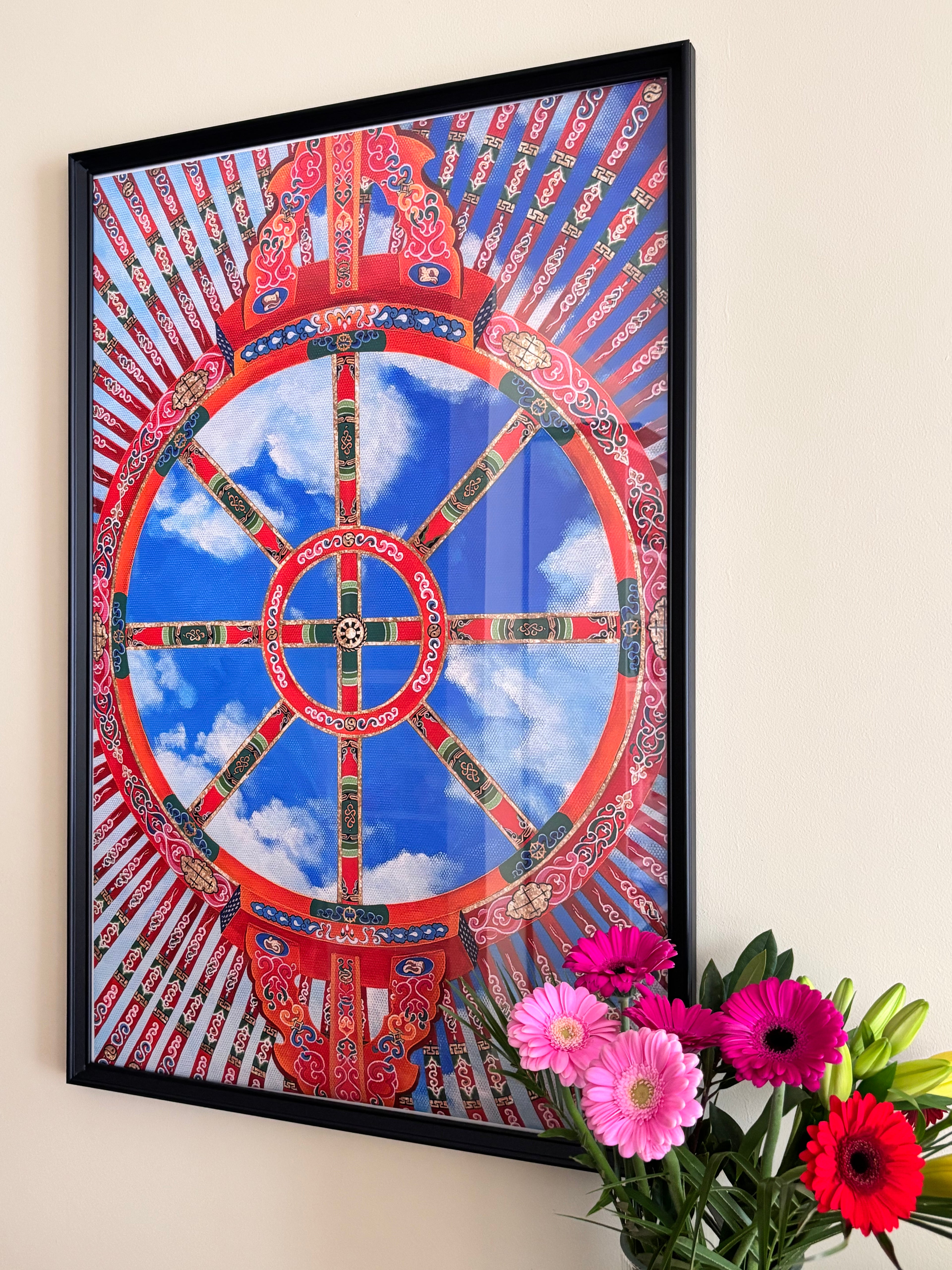 Toono – Symbol of Home without Hadag | Mongolian Nomadic Art Poster