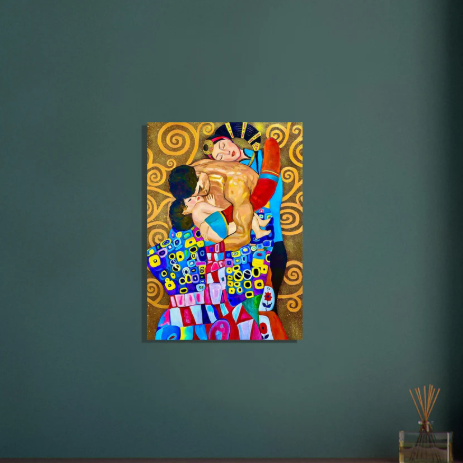 Family series I – Nomadic Flow | Mongolian Contemporary Art Poster